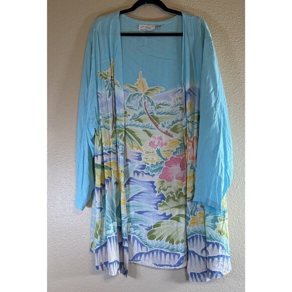 Vintage Eastern Sun Size XL 2-Piece Dress Art-to-wear Coastal Vacay Cruise - Picture 4 of 10